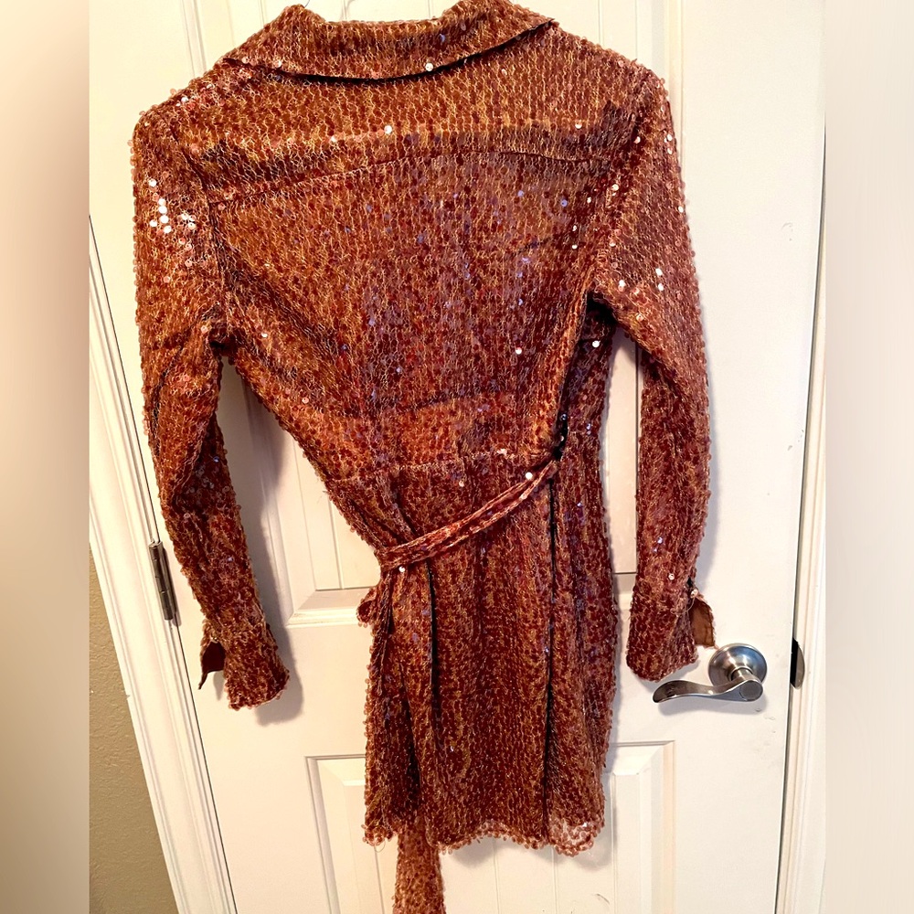 Sequined Mini Dress. - Picture 2 of 2